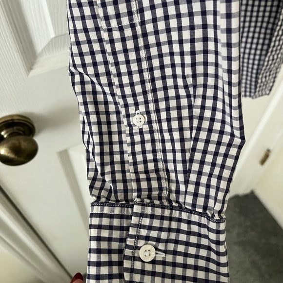 J. Crew Black and White Gingham Shirt - Picture 3 of 6